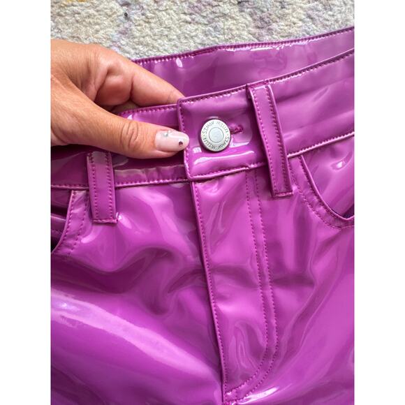 Simon Miller Straight Leg Faux Patent Leather Pants - Picture 10 of 13